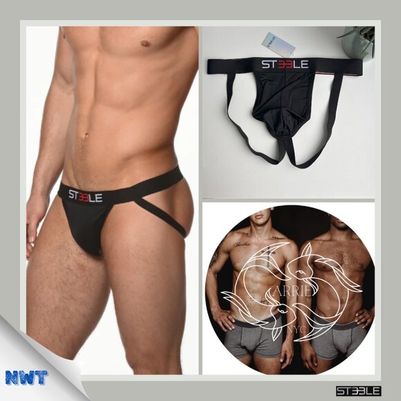ST33LE - Black Nylon Elastane Air Mesh Sports Jockstrap (M) - Picture 1 of 7